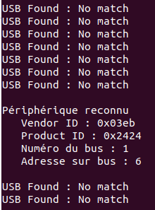 Reconnaissance USB