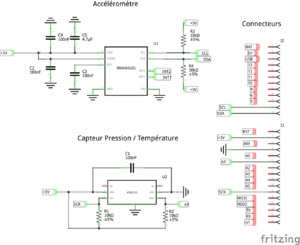 Schématique de la carte capteur