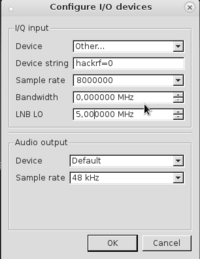 Figure 4 Gqrx configuration