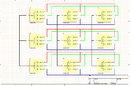 Schematic d'une face de LED