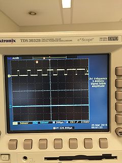 Signal PWM avec rapport cyclique croissant